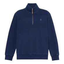 (L, Rinse Wash) Timberland Mens Indi Quarter Zip Sweatshirt