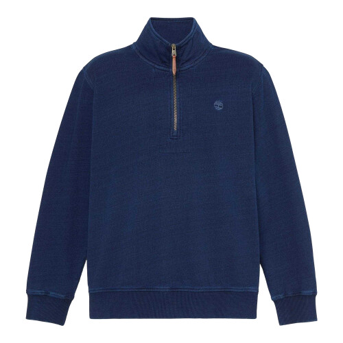 Timberland (XL, Rinse Wash) Timberland Mens Indi Quarter Zip Sweatshirt