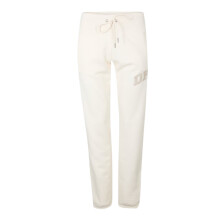 (8 UK, Pebble) DKNY Womens/Ladies Logo Ribbed Cuff Joggers