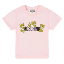 (9-12 Months, Pink) Moschino Baby T-Shirt & Shorts Set