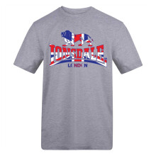 (S, Grey) Lonsdale Mens Union Jack T-Shirt