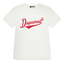 (14 Years, White) DSquared2 Childrens/Kids Dsquared Logo Cotton Regular Short-Sleeved T-Shirt