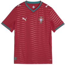 (13 Years, Red/Green) Puma Childrens/Kids World Cup 2026 Portugal Home Jersey