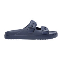 (9 UK, Desert Sky) Tommy Hilfiger Mens Logo Double Strap Sliders