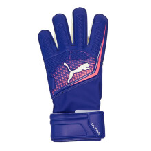 (10, Purple/White) Puma Mens Ultra Match Protect Logo Goalkeeper Gloves