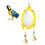 Parrot Toy with Mirror and Bells, Metal and Plastic, Multi 4