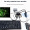 4-Port High-Speed USB 3.0 Hub 30CM USB Splitter Adapter, Expansion Dock for Fast Data Transfer, Multi-Device Support 6