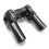 Risers Pretos de 4 Polegadas, Braçadeira de Guidão de 1 Polegada para  Fat Boy Low Rider Softail FXSTC 6