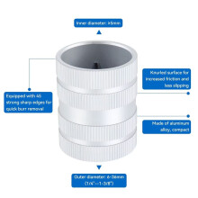 Pipe Reamer Tool Burrs Remover Internal & External Trimmer Reamer Cleaning for Copper/PVC Pipe & Air Conditioning Pipe