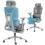 Ergonomic Office Chair, High Back Mesh Desk Chair, Grey 1