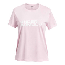 (9-10 Years, Pink) Under Armour Girls Tech Wordmark T-Shirt