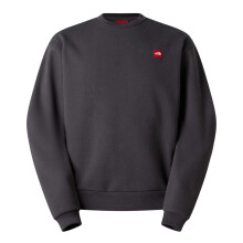 (S, Obsidian Black) The North Face Mens Box Logo Crew Neck Sweatshirt