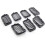 Gloss Black Honeycomb Mesh Front Grill Inserts Kit 7PCS 2