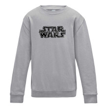 (7-8 Years, Grey) Star Wars Childrens/Kids Logo Sweatshirt