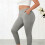 Women's Gray Plus Size Elastic Waist Ankle Pants XL 6