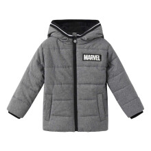 (4-5 Years, Grey) Marvel Childrens/Kids Logo Padded Jacket