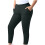 Women's Plus Size Dark Gray Ankle-Length Lounge Pants with 7