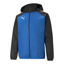 (XL, Electric Blue/Black) Puma Mens TeamLIGA Colour Block Anorak