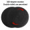 Clay Sculpture Turntable Black Plastic Round 360 Rotating 7
