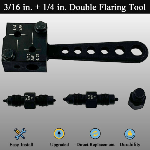 Brake Line Flaring Tool Kit 3/16 inch and 1/4 inch 1