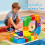 Magnetic Track Car Toy Set with Snap-On Blocks 51 Pcs 7