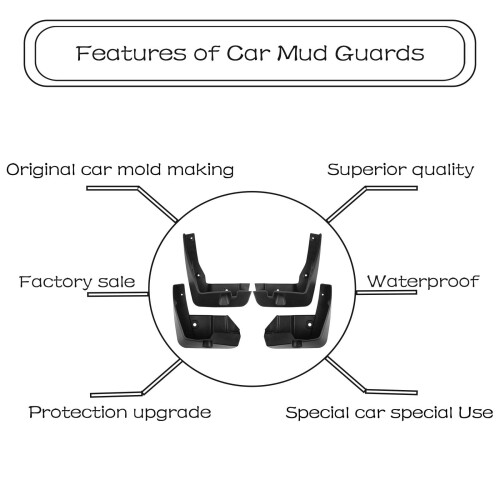 Subaru Outback Mud Guards 2010–2014 Front Rear 4-Piece 2