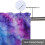 Tie Dye Window Valance Boho Abstract Spiral Blue Purple 5