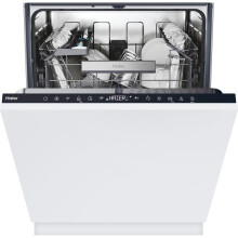Haier XI 4C4S0SB-80 Washlens Plus Full Size Dishwasher Black C Rated