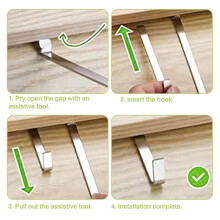 Vinyl Siding Hangers, 6pcs Heavy Duty Metal Low Profile No Hole Hanger Vinyl Siding Hook