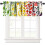 Veggie Fruit Curtain Valance Rainbow Pattern Blackout 1