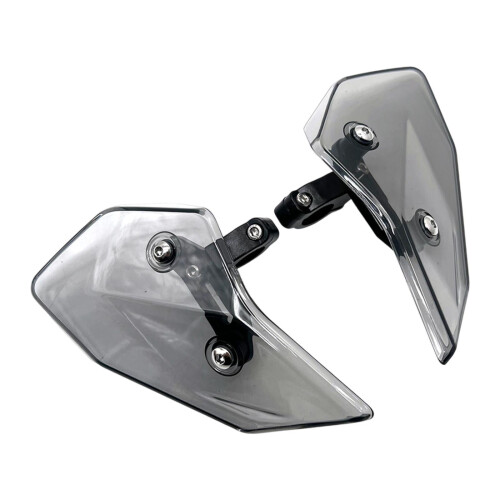 Motorcycle Side Wind Deflector Gray 2 Pieces