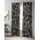 Sheer Curtains Retro Abstract Flowers Design 52x108 Inch 4