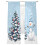 Sheer Christmas Tree and Snowman Curtains 52x84 in Light 1