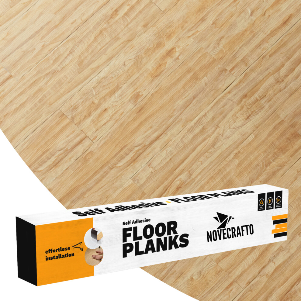 (Honey Drift Timber, 7) Self Adhesive Floor Planks 36X5.98in (91.4X15.2cm) - Vinyl Flooring Set Peel And Stick Floor Tiles - Vinyl Floor Tiles Wood Ef 5061064151492