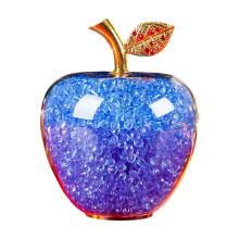 Crystal Apple Ornament Handcrafted Glass 1 Piece 3.94x2.95
