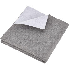 Faux Cotton Linen Sofa Fabric Grey 55x19.7 in 1 mm