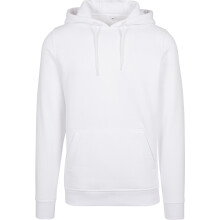 (3XL, White) Build Your Brand Mens Heavy Pullover Hoodie