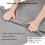 Faux Cotton Linen Sofa Fabric Grey 55x19.7 in 1 mm 4