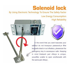 Lock Replacement Chrome Digital Keypad Electronic Lock