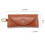 Leather Glasses Case Solid Color Portable Eyewear Protector 7