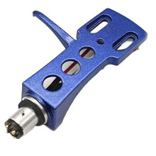Universal Turntable Headshell with Wires 4 Pin Cartridge Stylus Holder for LP Vinyl Record Turntable Phonograph Player
