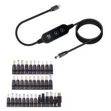 USB C to Boost Type C to Power Boost Cable 5V/9V/12V/15V/20V Adjustable Voltage PD Fast Charge Connector