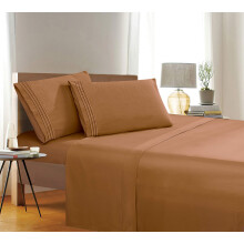 1500 Thread Count Wrinkle & Fade Resistant Egyptian Quality 5-Piece Bed Sheet Set Ultra Soft Luxurious Set Includes 1 Flat Sheet 2 Fitted Sheet And