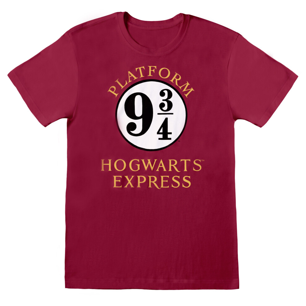 Harry Potter (M, Red) Mens Hogwarts Express T-Shirt