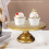 Iron Round Cake Stand 12 Inch Golden 2