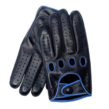 Men's Leather Driving Gloves Full-Finger Breathable Unlined