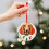 Dachshund Christmas Crystal Glass Ornament Round 1 Pack 6
