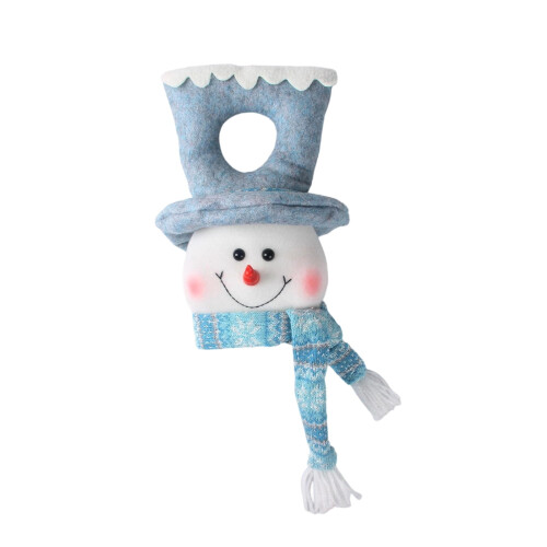 Ocean Style Blue Lighted Snowman LED Door Decor