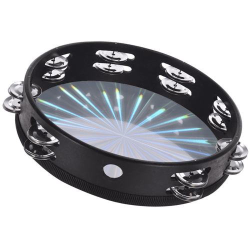 Orff Percussion Tambourine Double Row 6 Inch Multicolor 2