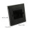 Black Brushed Wall Plate with Cable Pass-Through for 3